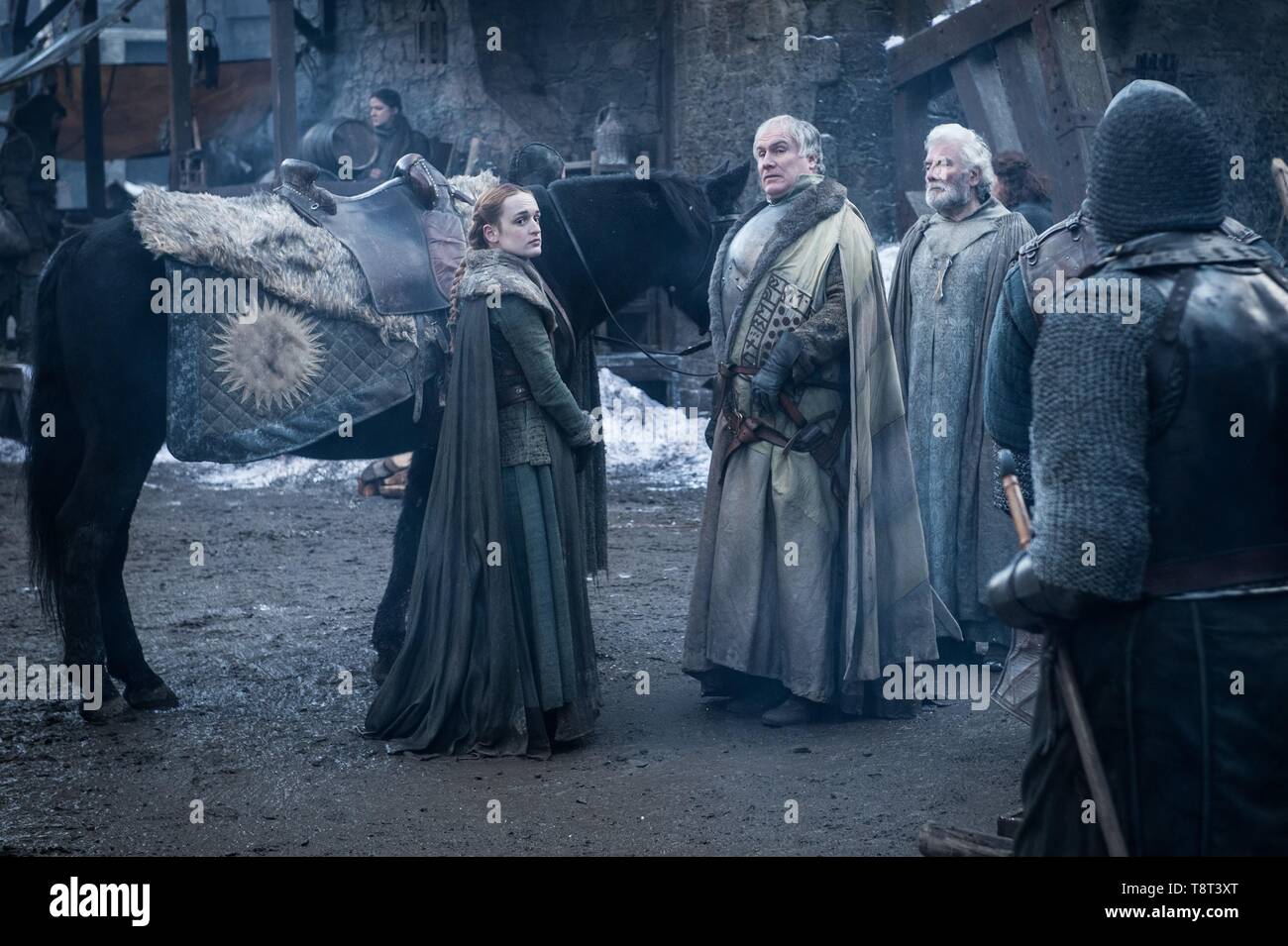 USA. A scene from ©HBO TV series: Game of Thrones - season 8 (2019)  A final season of the cult HBO tv show. Starts April 2019. Ref: LMK106-4798-230419 Supplied by LMKMEDIA. Editorial Only. Landmark Media is not the copyright owner of these Film or TV stills but provides a service only for recognised Media outlets. pictures@lmkmedia.com Stock Photo