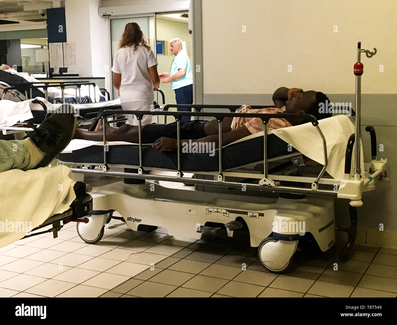 Emergency service in a french hospital Stock Photo Alamy