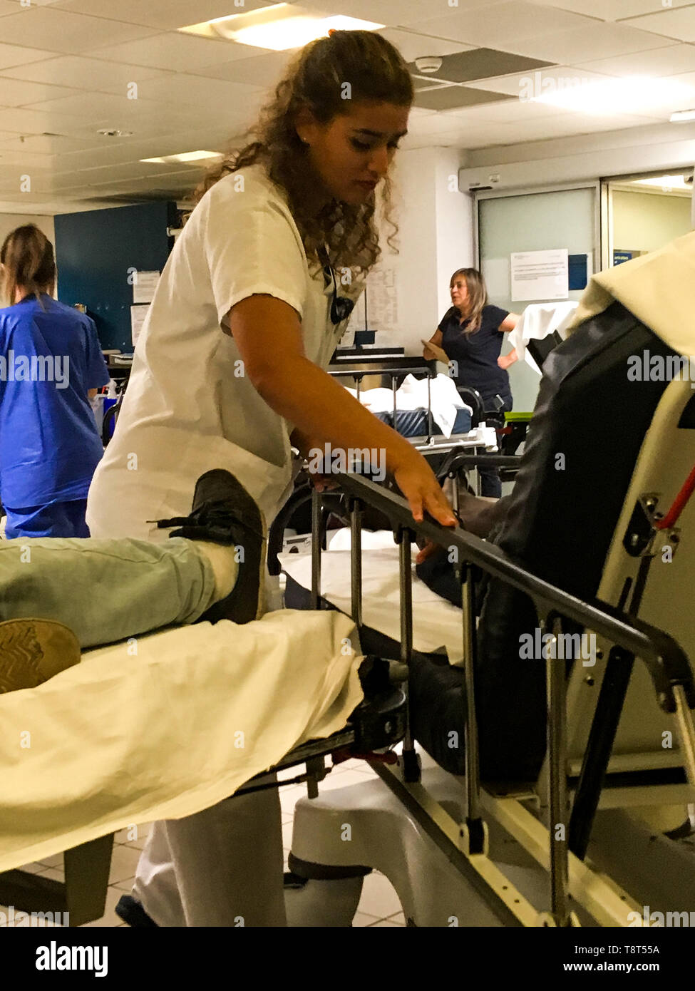Emergency service in a french hospital Stock Photo Alamy