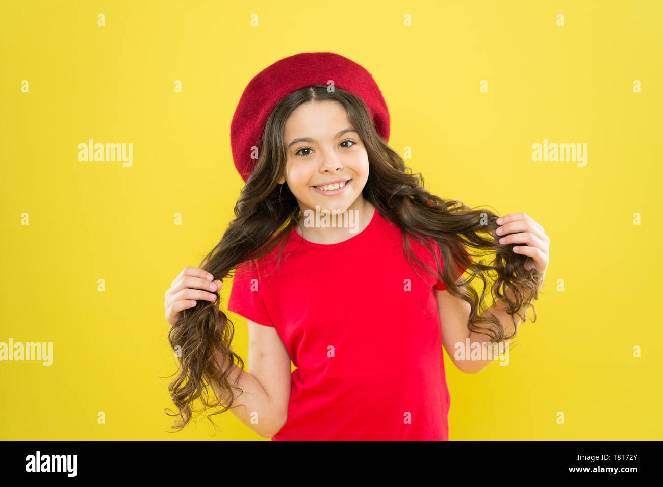 Lucky And Beautiful Kid Happy Cute Face Adorable Curly Hair