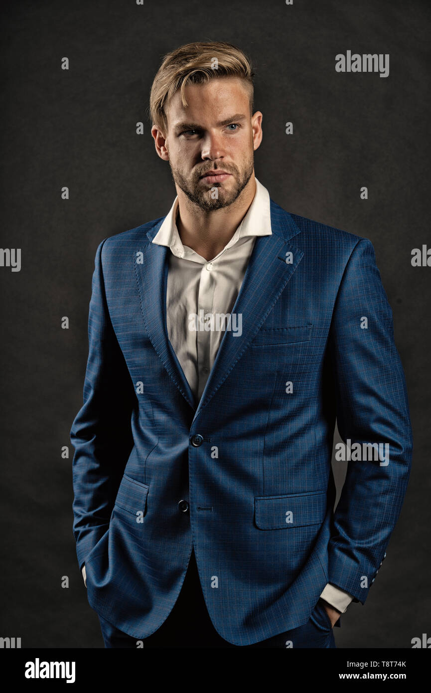 Businessman Attractive Cares About Appearance Man Bearded Strict
