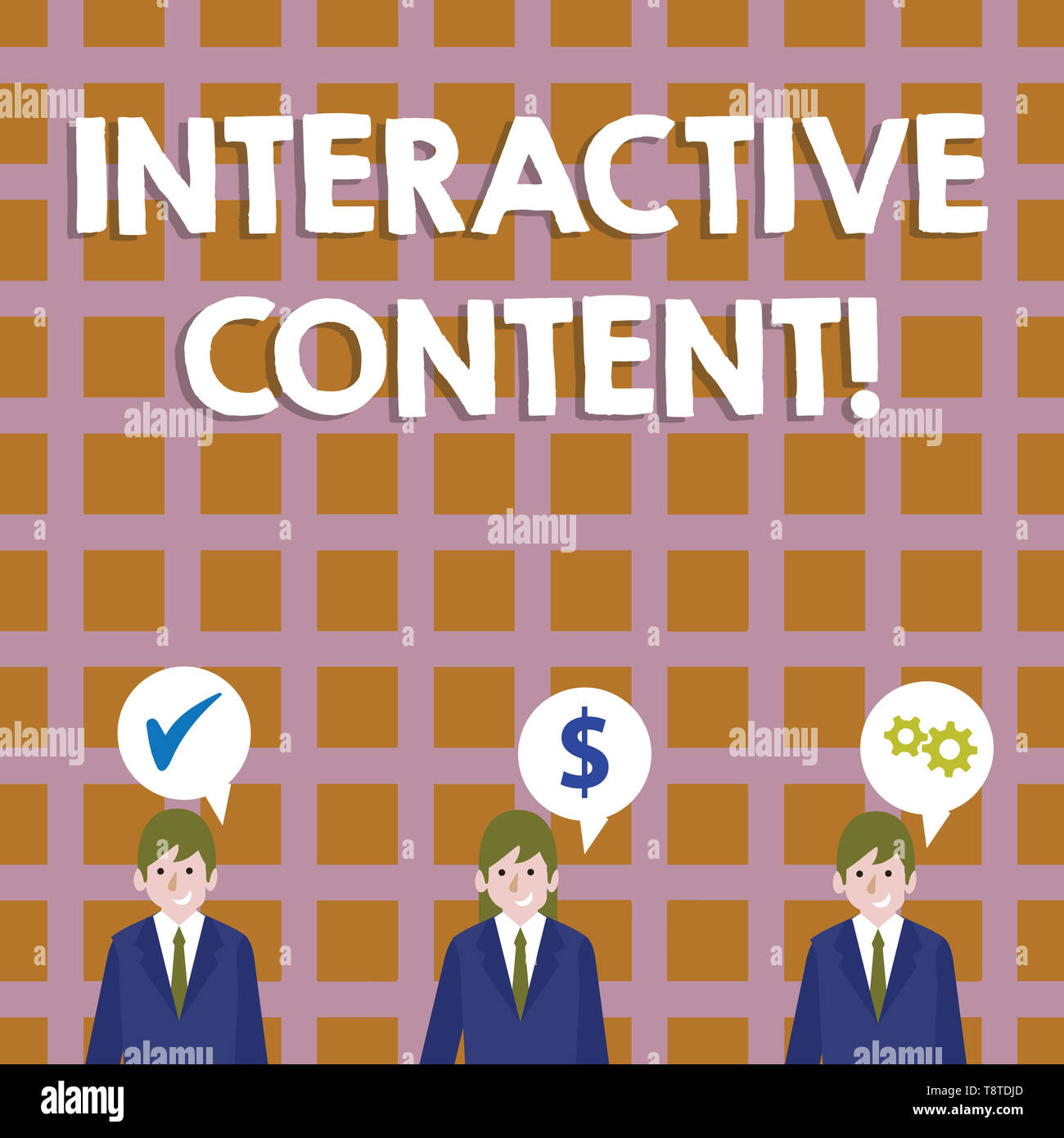 Conceptual hand writing showing Interactive Content. Concept meaning It ...