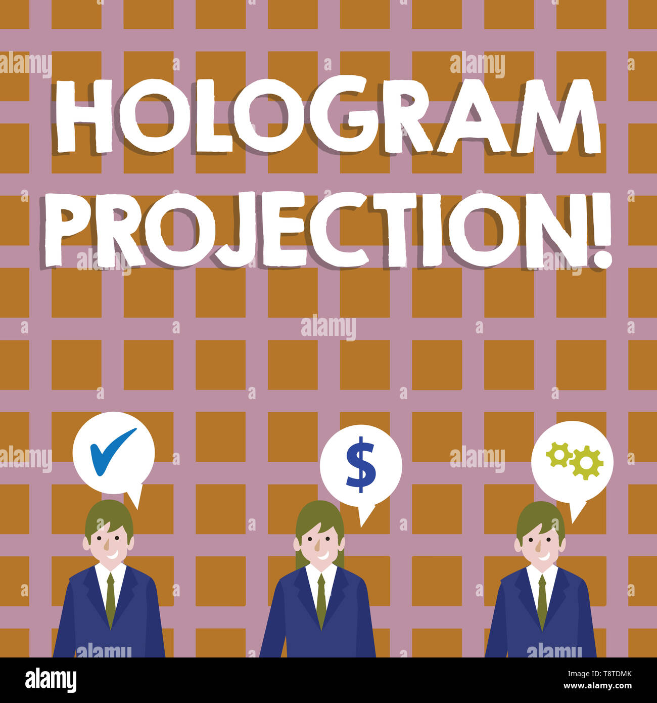 Conceptual hand writing showing Hologram Projection. Concept meaning