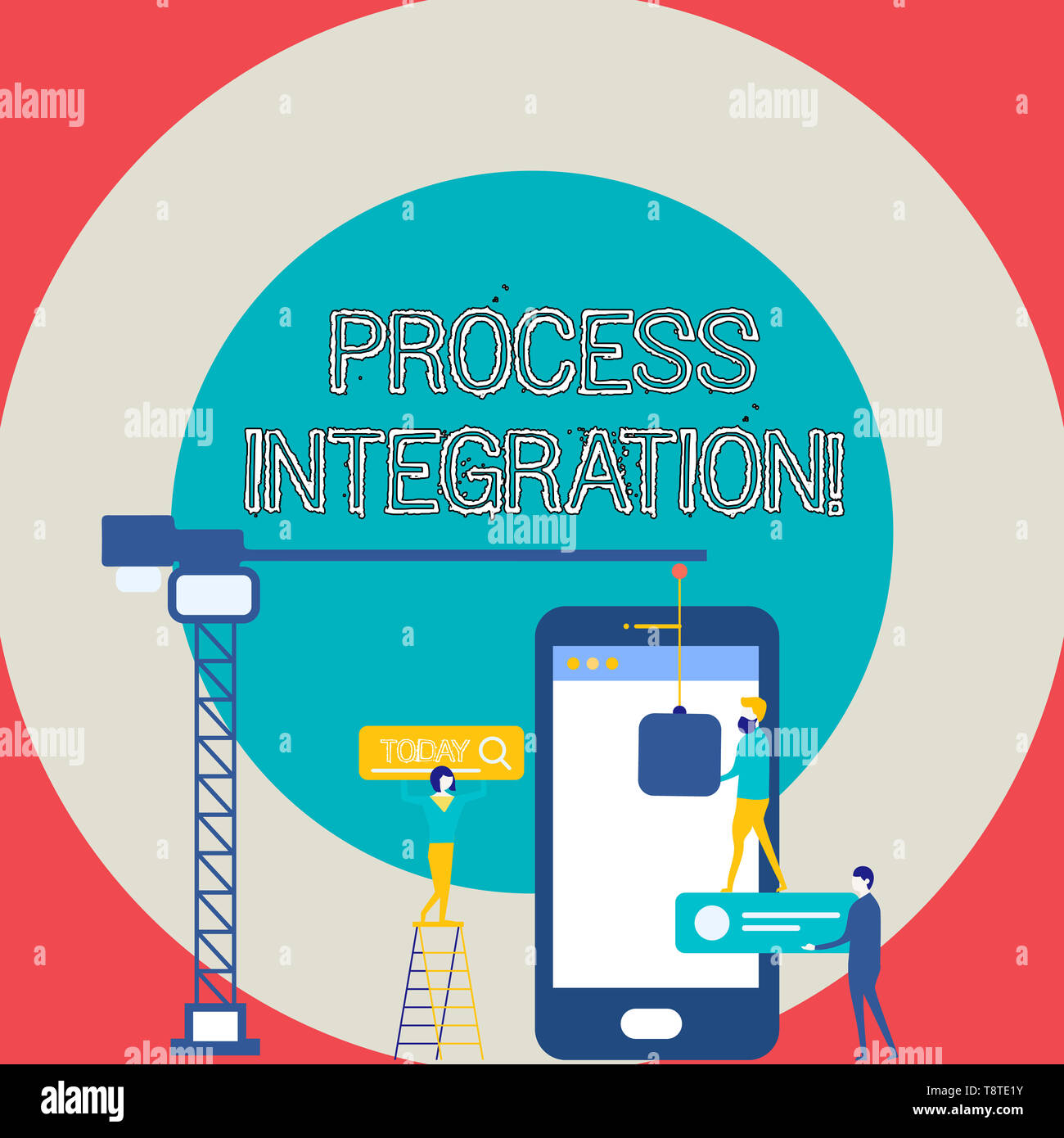 Conceptual hand writing showing Process Integration. Concept meaning ...