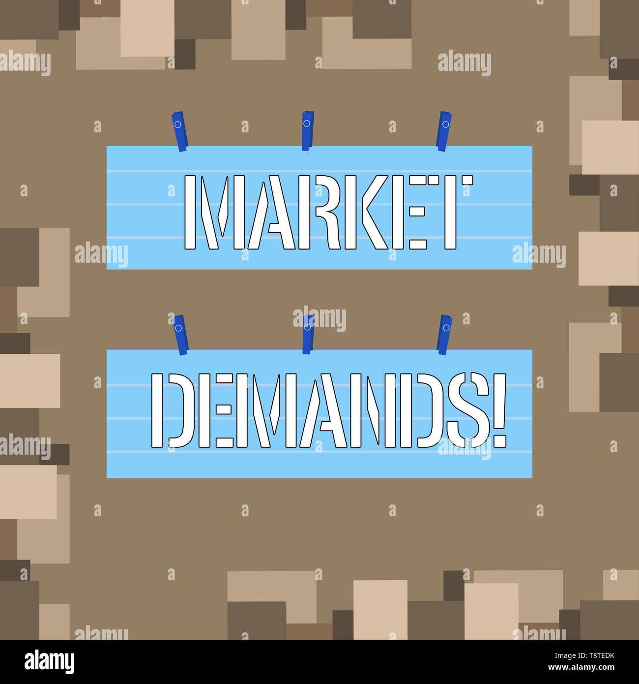 Conceptual hand writing showing Market Deanalysisds. Concept meaning