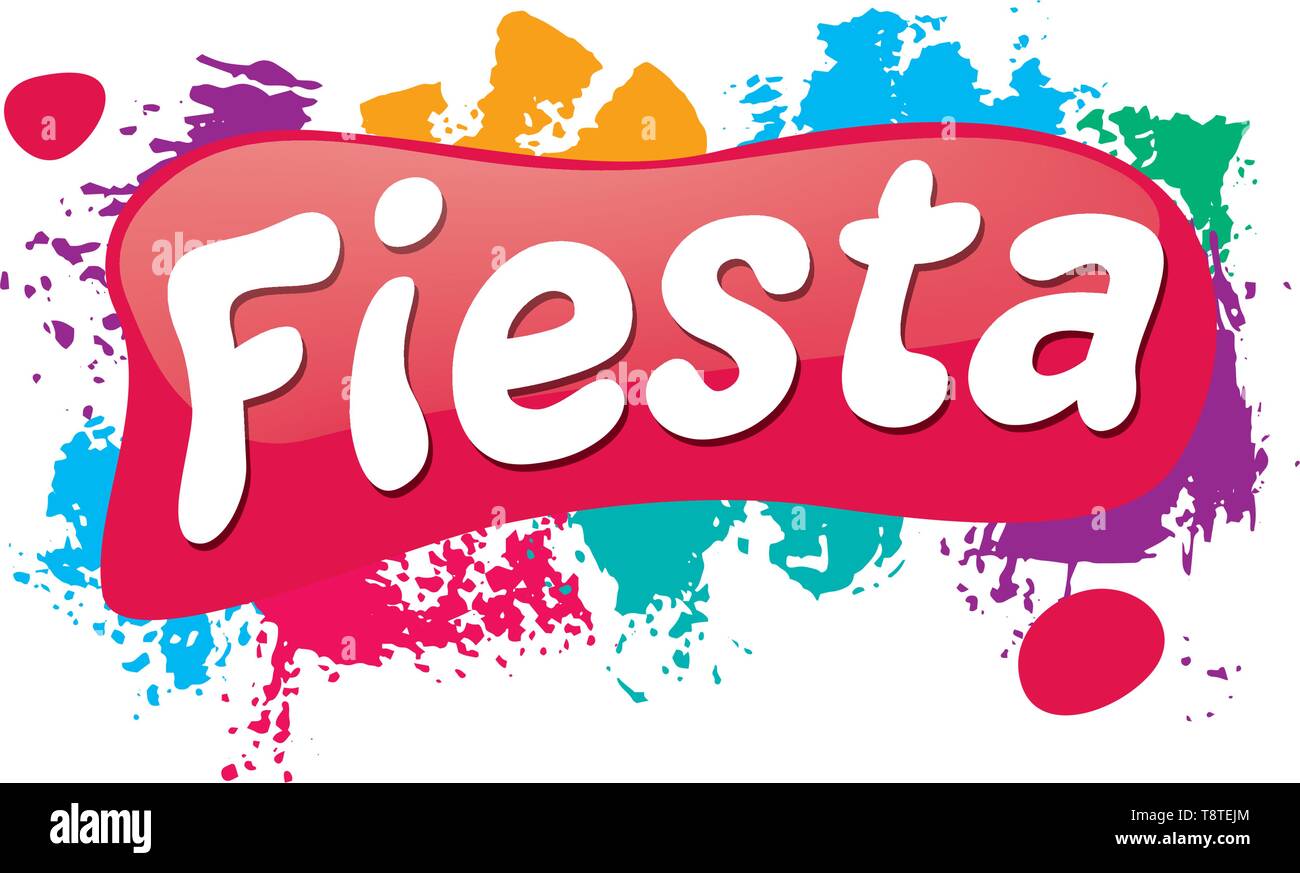 Abstract logo for the Fiesta. Vector illustration Stock Vector