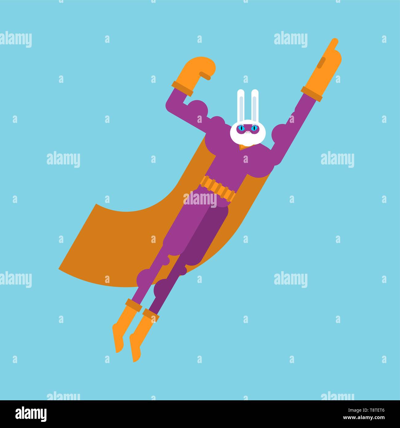 Brave rabbit Stock Vector Images - Alamy