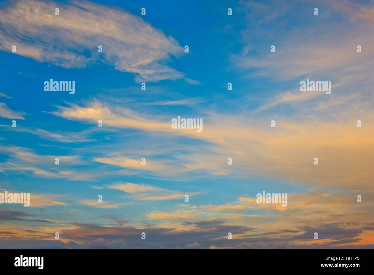 View of clouds. Stock Photo