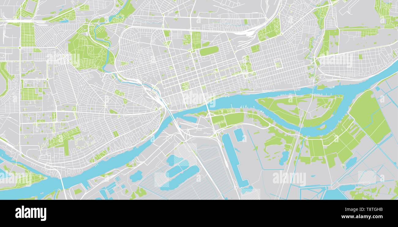 Urban vector city map of RostovonDon, Russia Stock Vector Image & Art Alamy