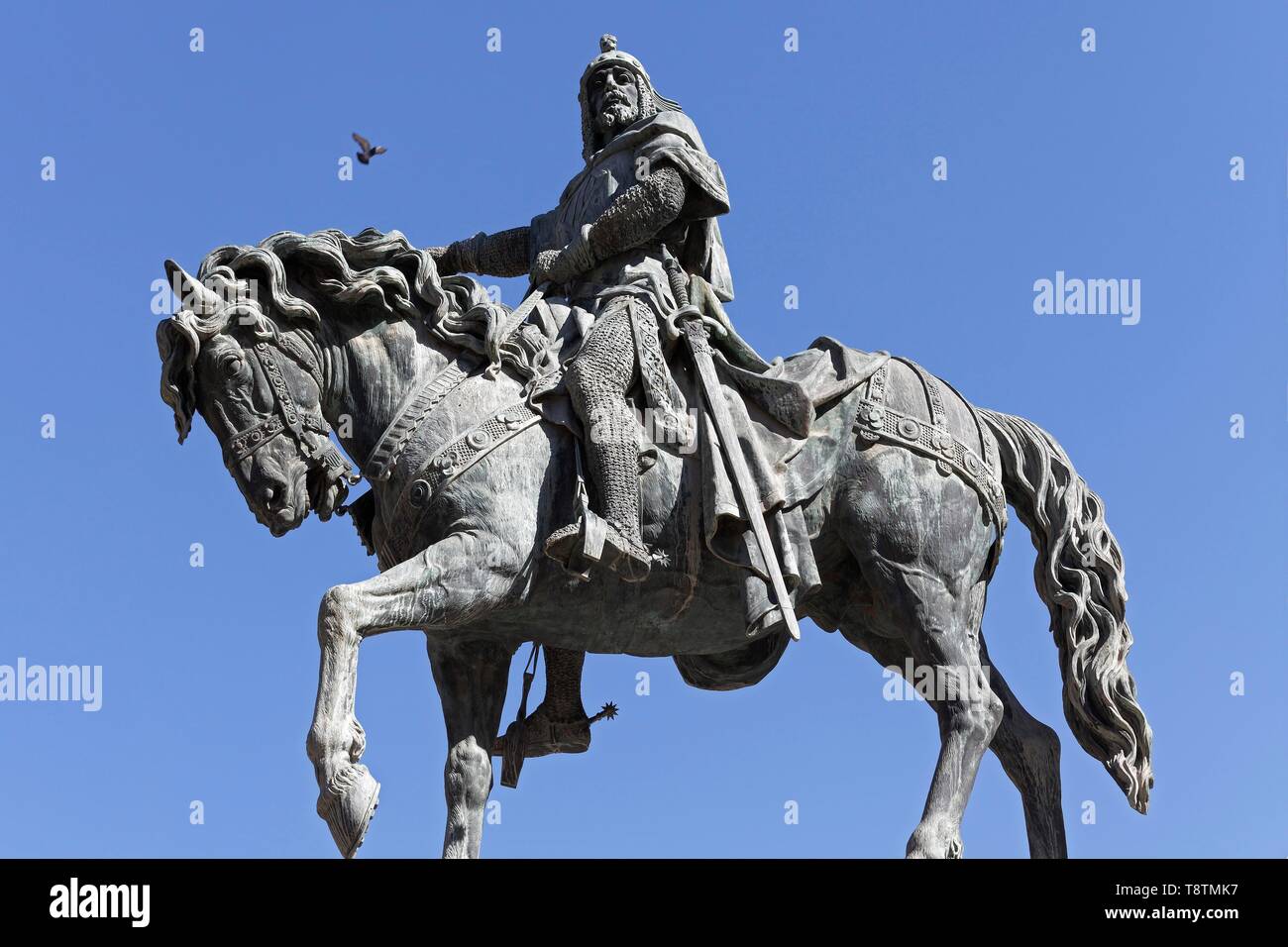 Equestrian statue Jaime I., Jacob I., conqueror of Valencia, Jardins