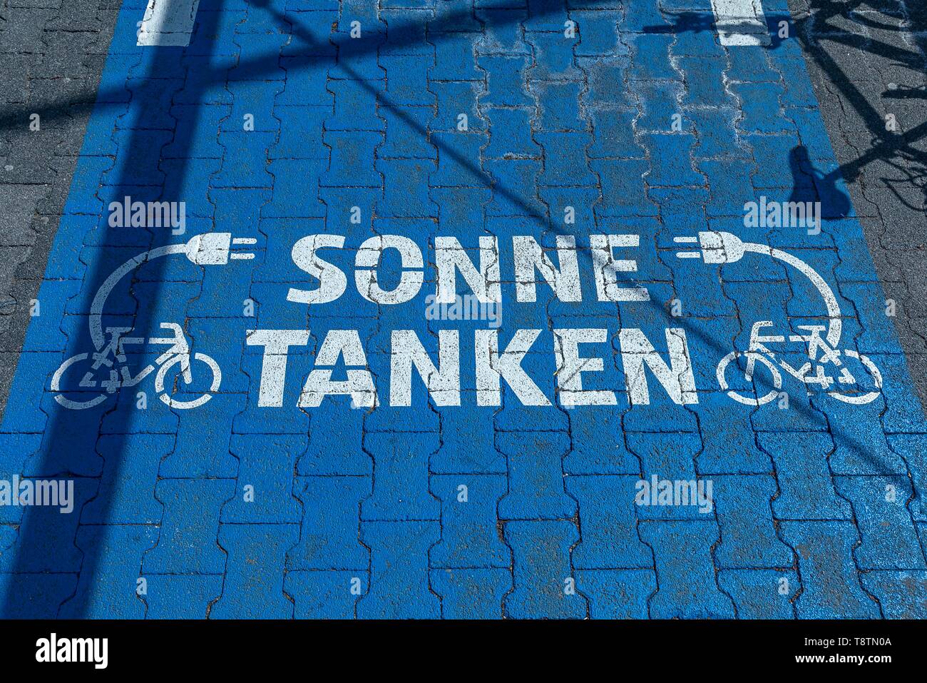 Charging station for ebikes, Bavaria, Germany Stock Photo Alamy