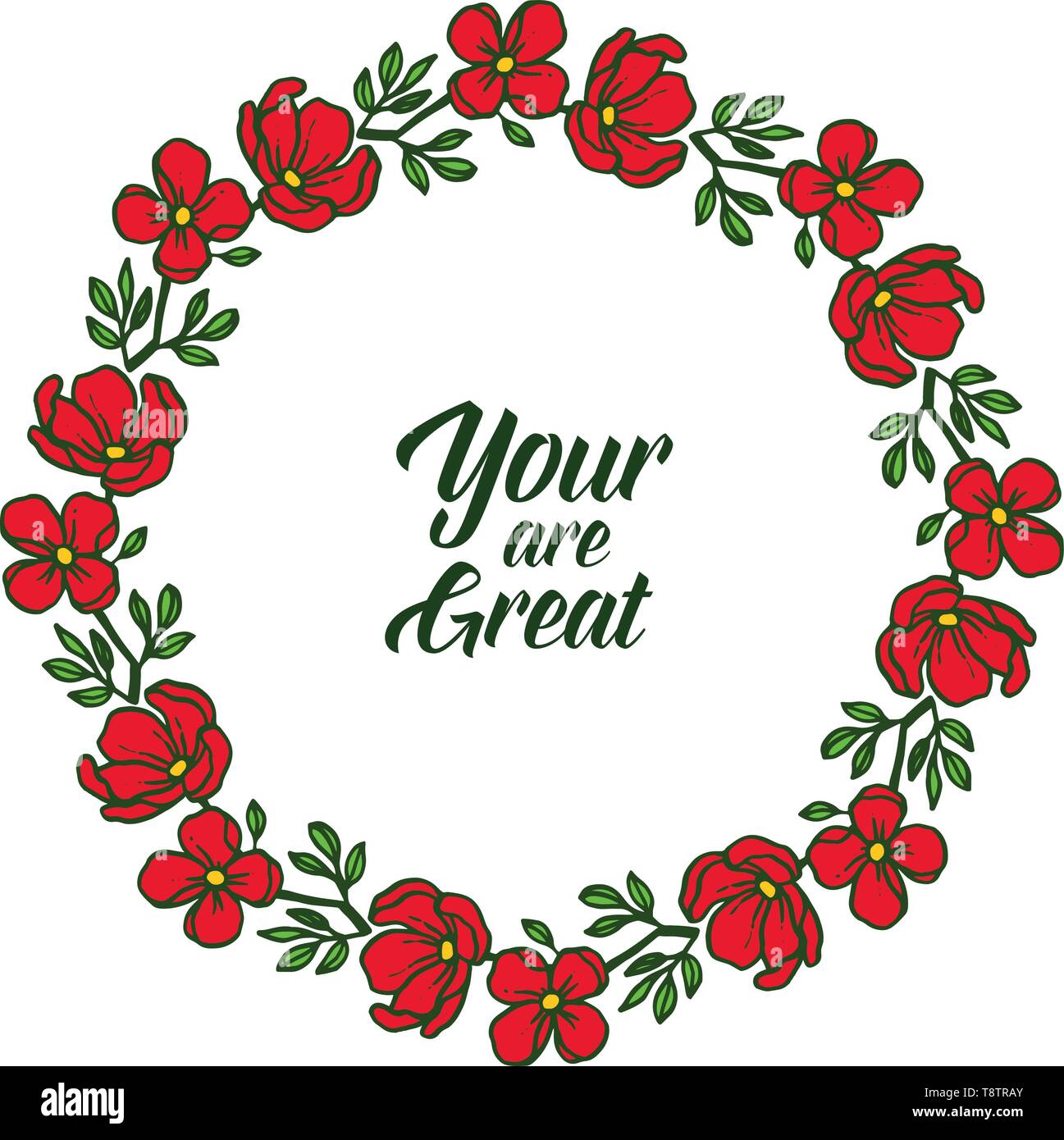 Vector illustration invitation card your are great with various style ...