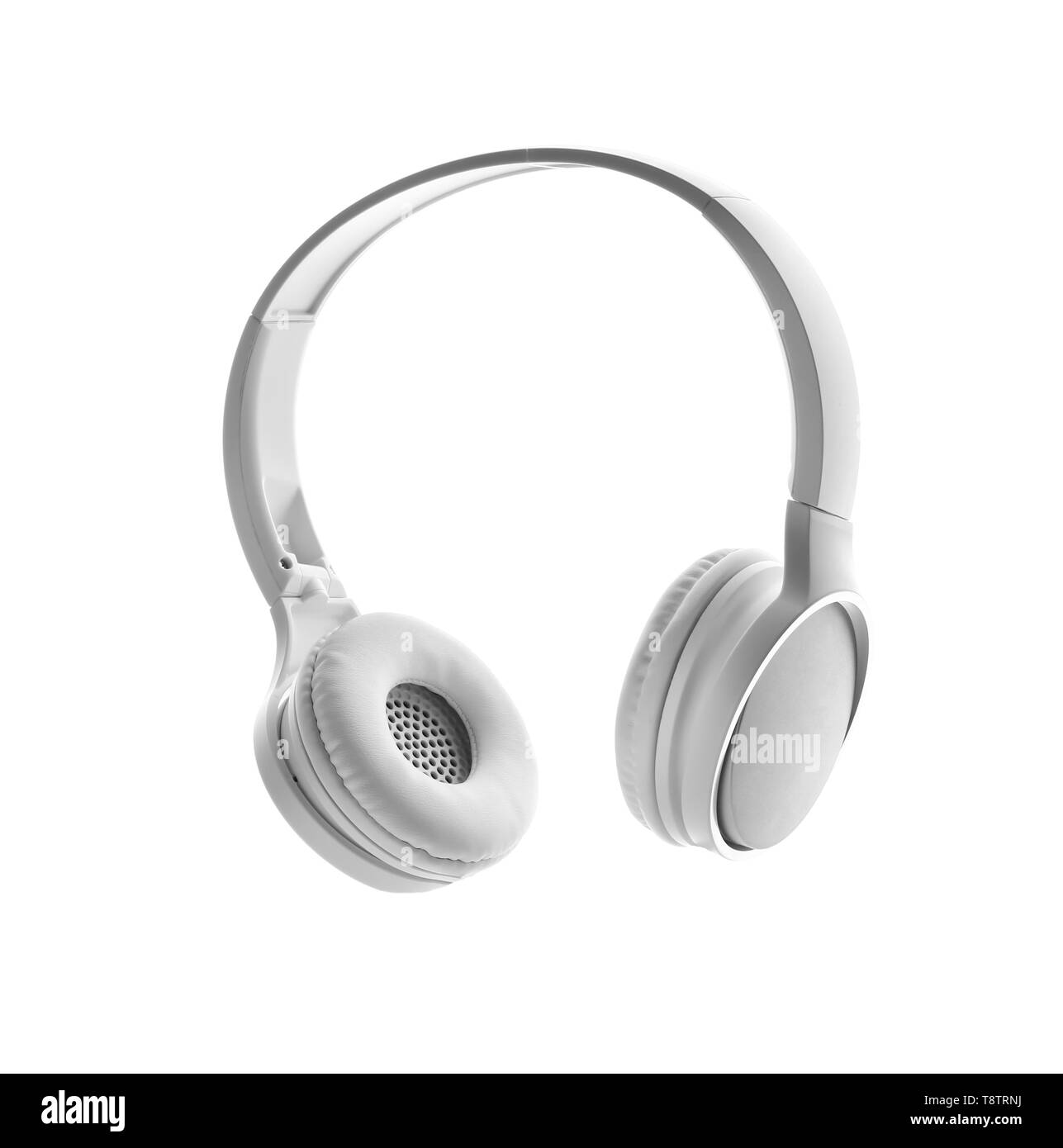 Grey headphones on music Black and White Stock Photos & Images - Alamy