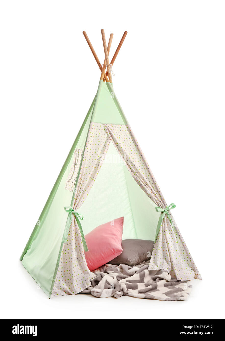 Little green tent Cut Out Stock Images & Pictures - Alamy