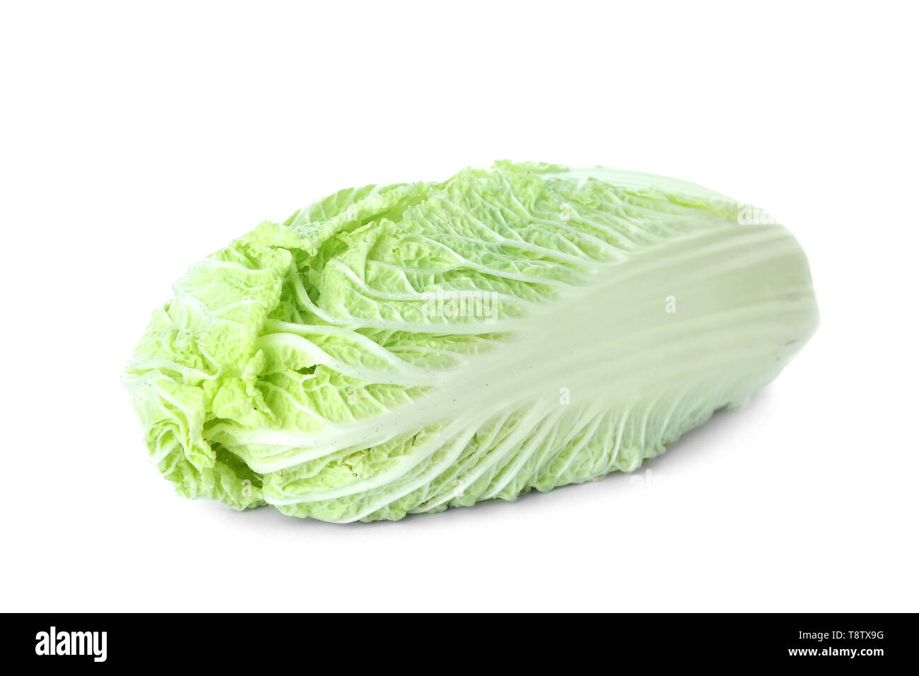 Fresh cabbage on white background Stock Photo