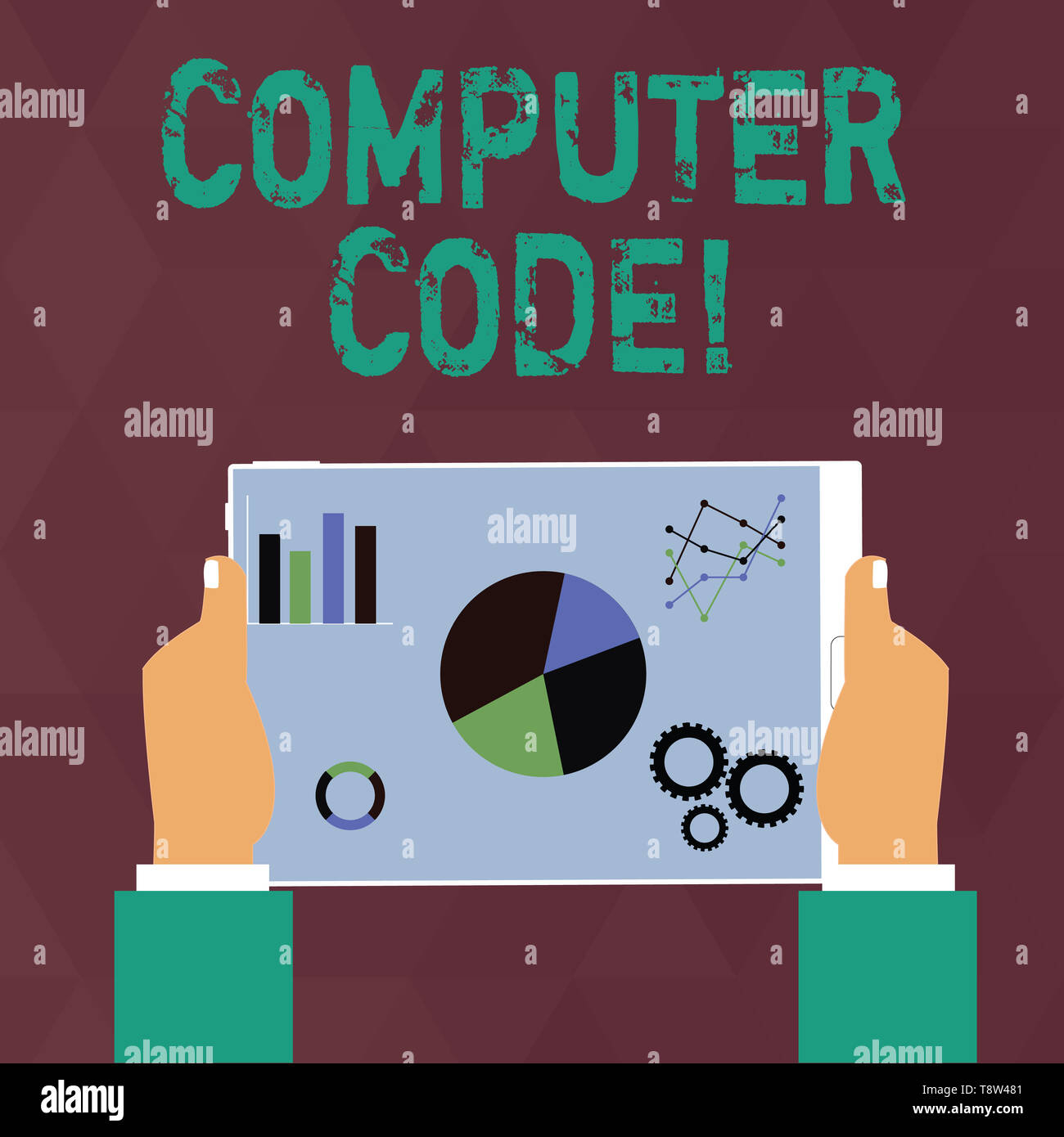 Handwriting text writing Computer Code. Conceptual photo Set of ...