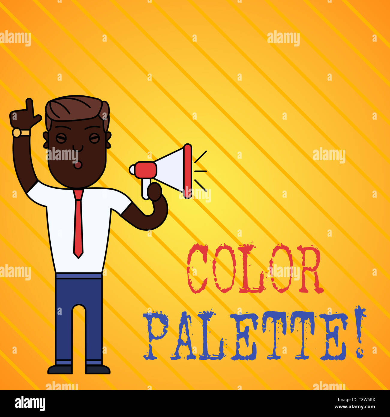 Conceptual hand writing showing Color Palette. Concept meaning full