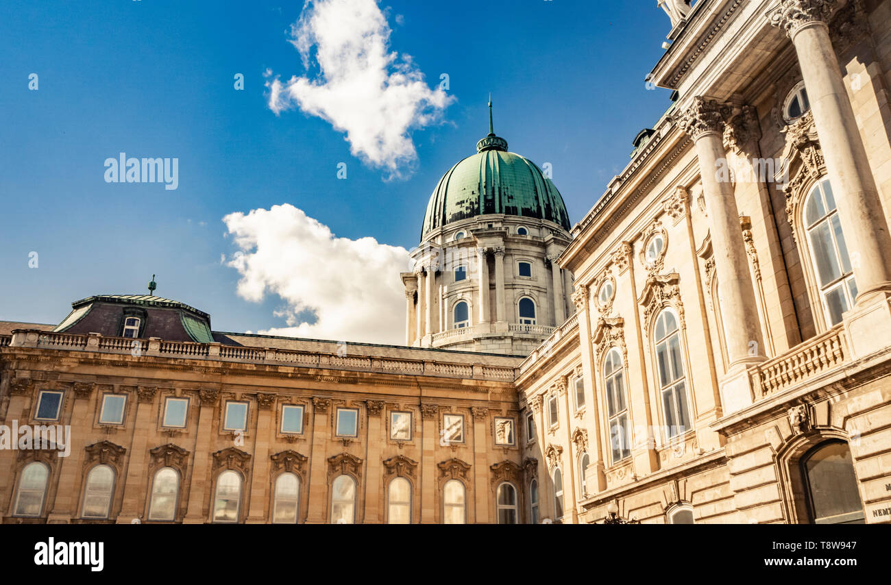 Buda Castle in Budapest, Hungary from behind Stock Photo - Alamy