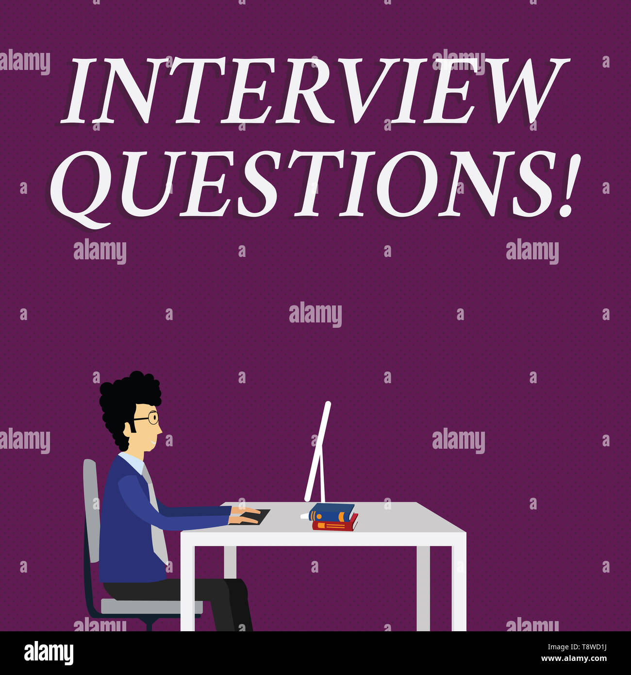 Writing Note Showing Interview Questions Business Concept