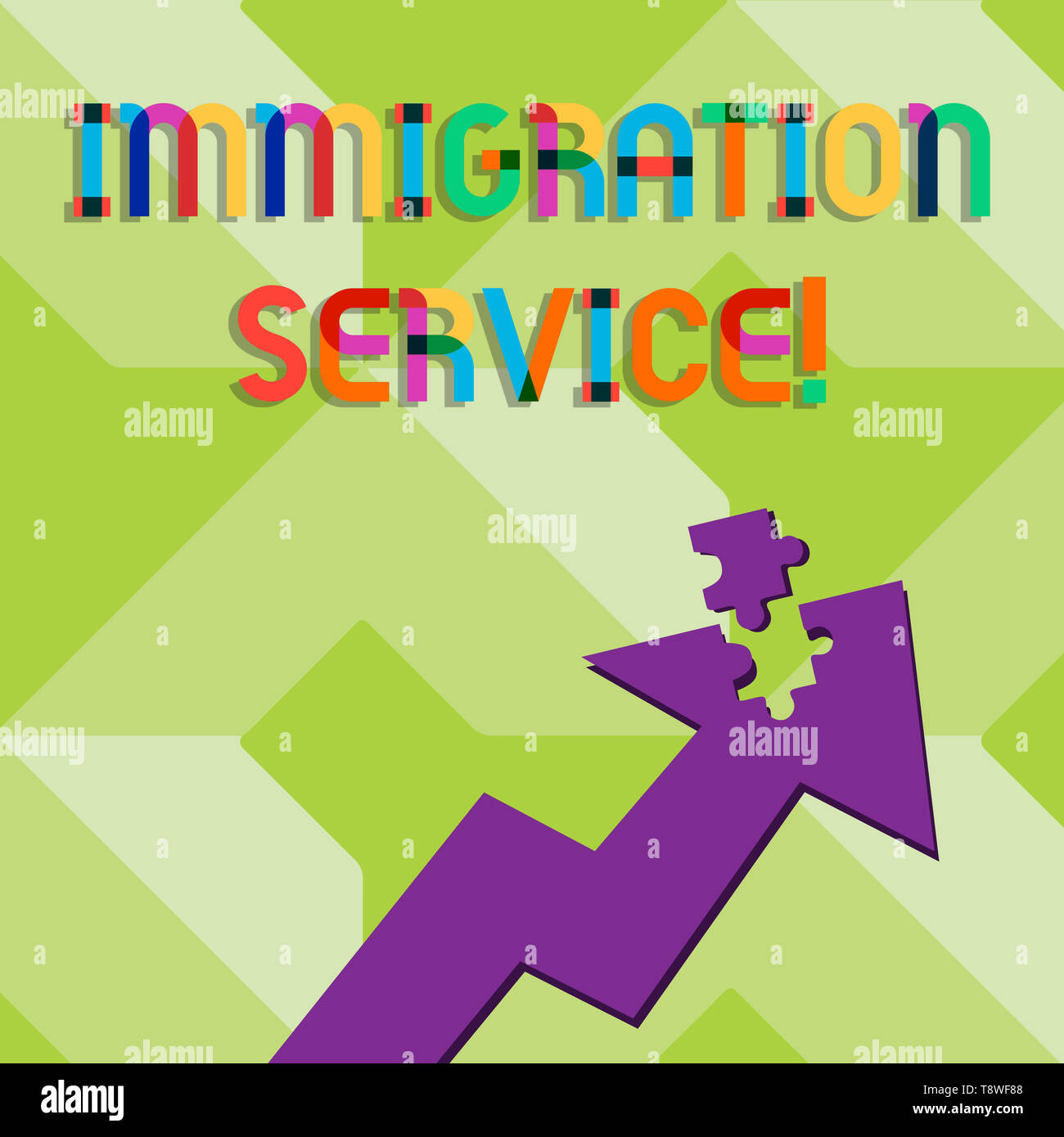Handwriting text writing Immigration Service. Conceptual photo ...