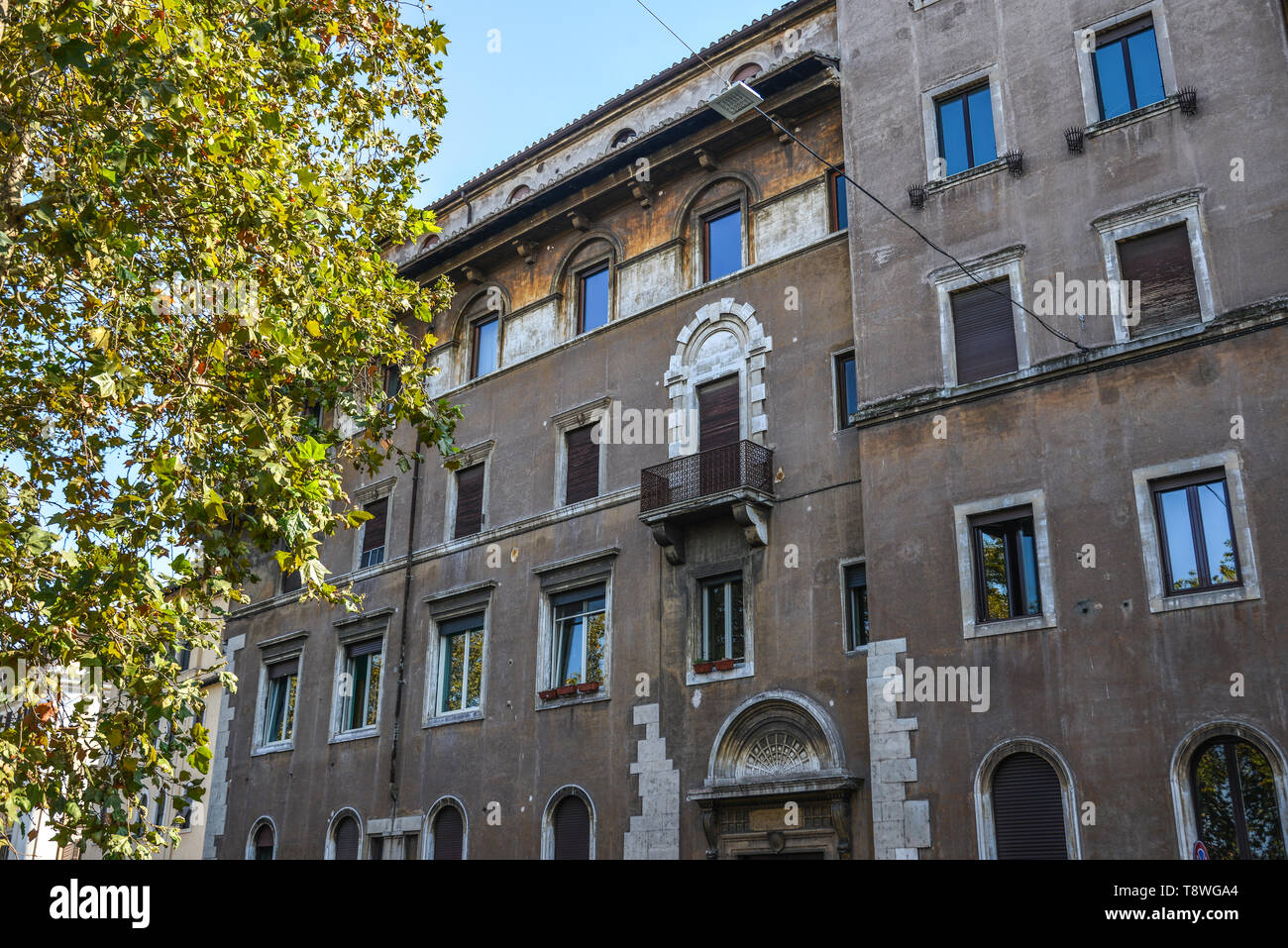 Ancient building in Rome, Italy. Rome became first one of major centres ...
