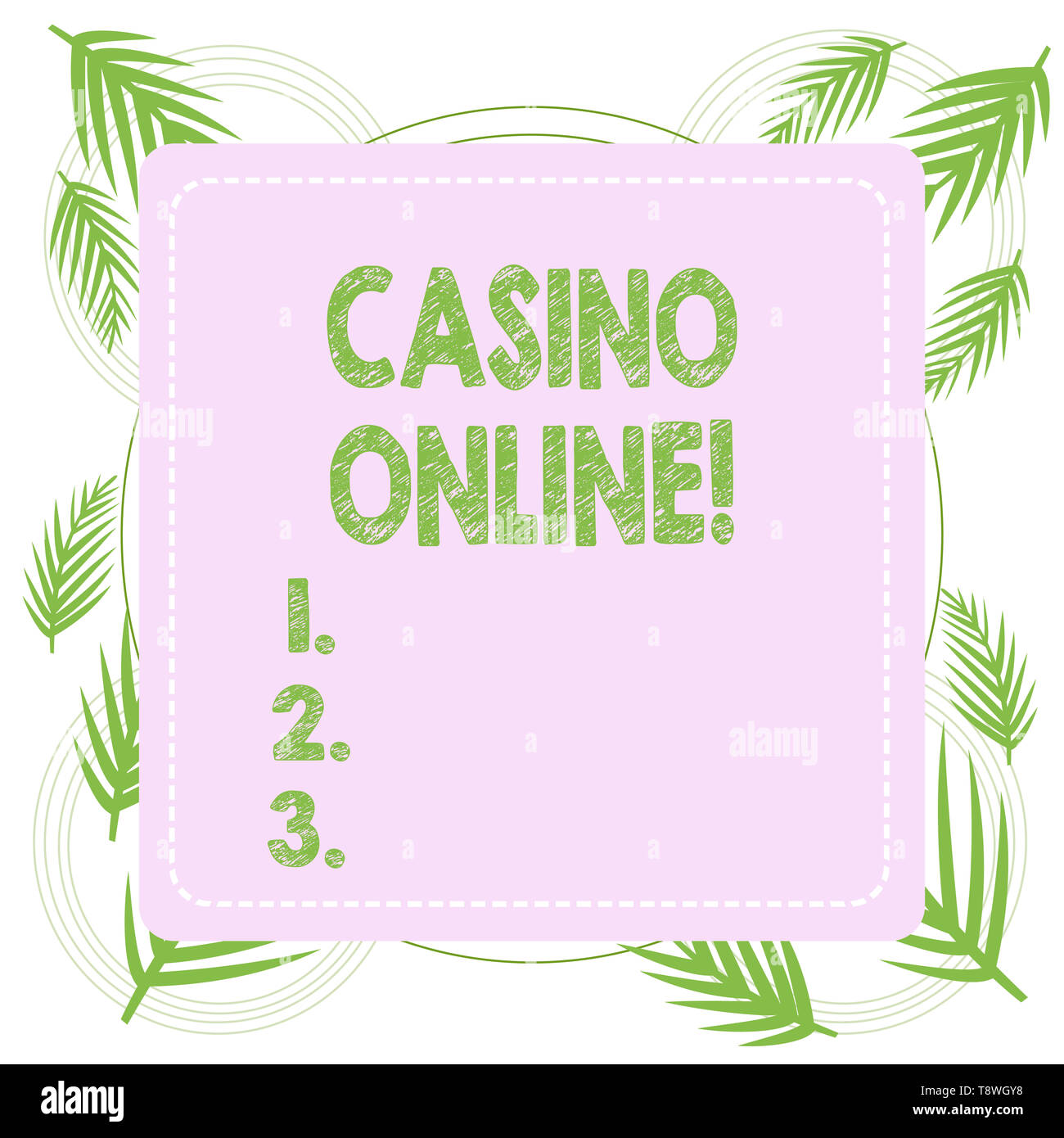 Text sign showing Casino Online. Business photo text gamblers can play and wager on casino games through online Stock Photo