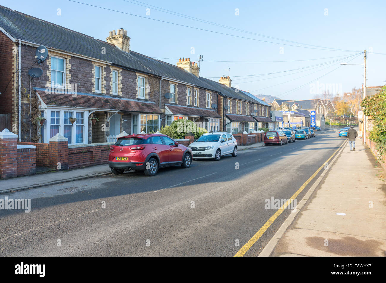 TERRACED HOUSES, NORTH WALES Stock Photo Alamy