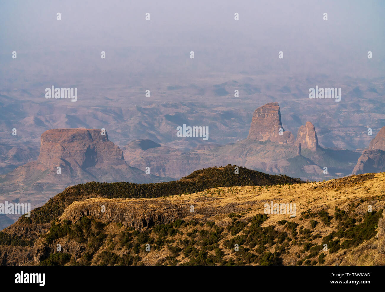 Simien Mountains National Park in Ethiopia Stock Photo