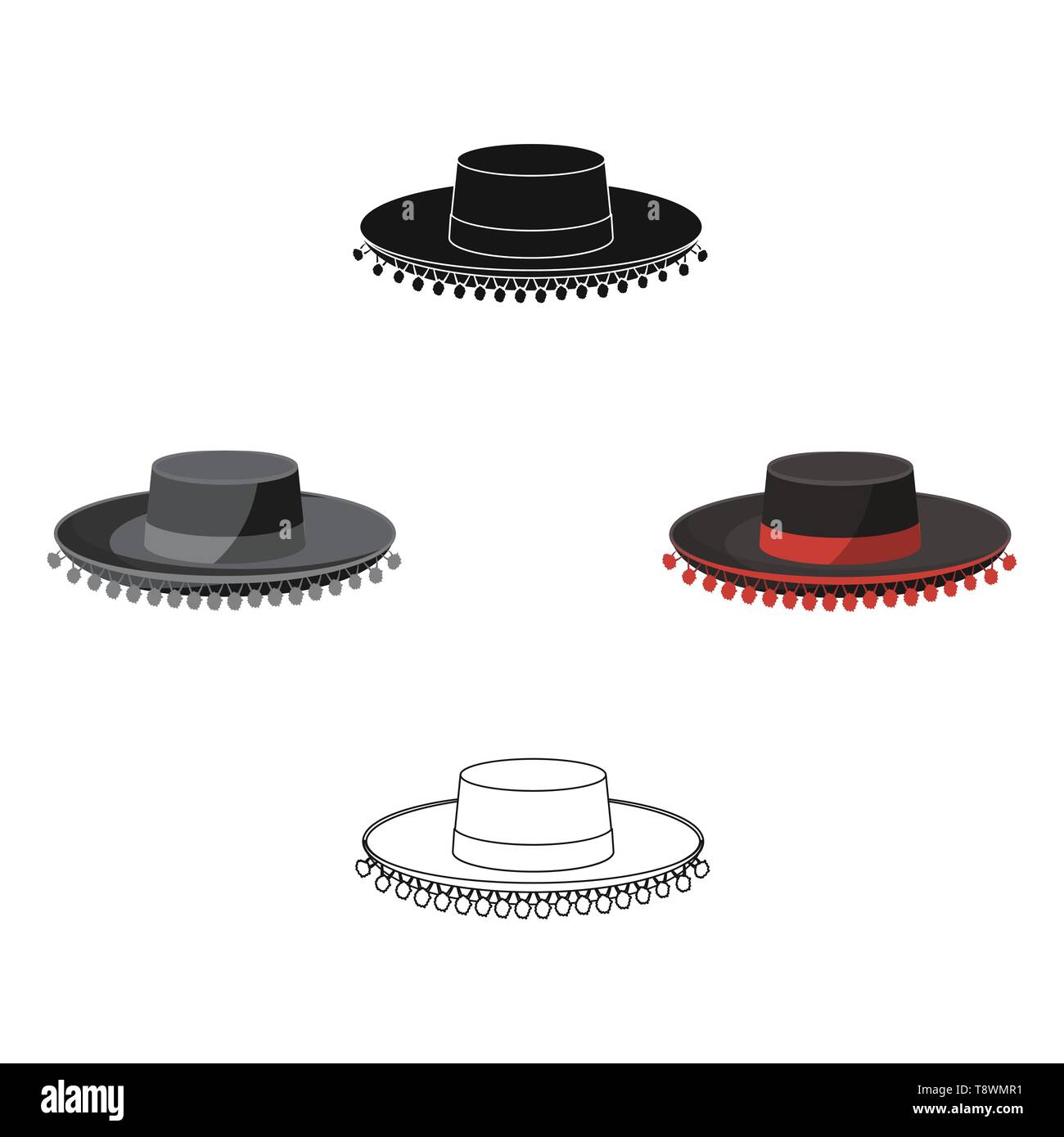 Sombrero cordobes Stock Vector Images - Alamy