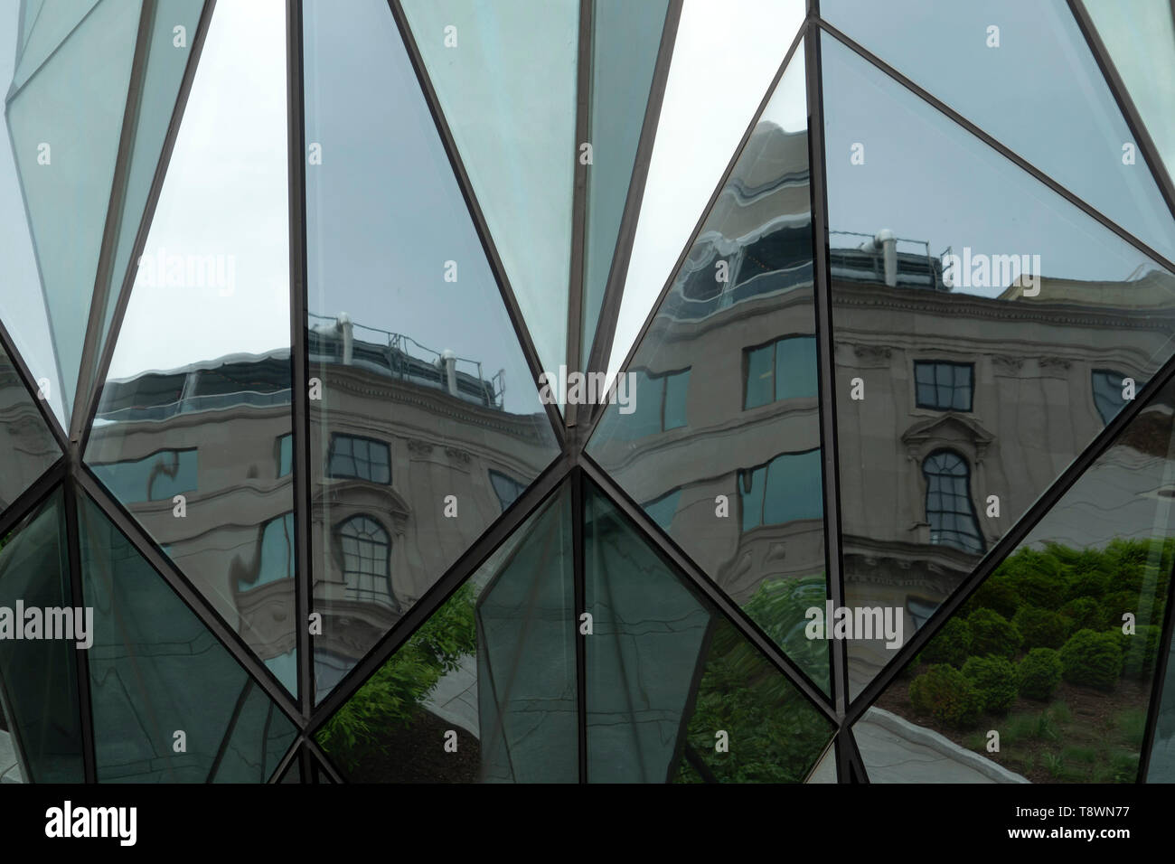 Washington dc 16th street building windows detail Stock Photo - Alamy