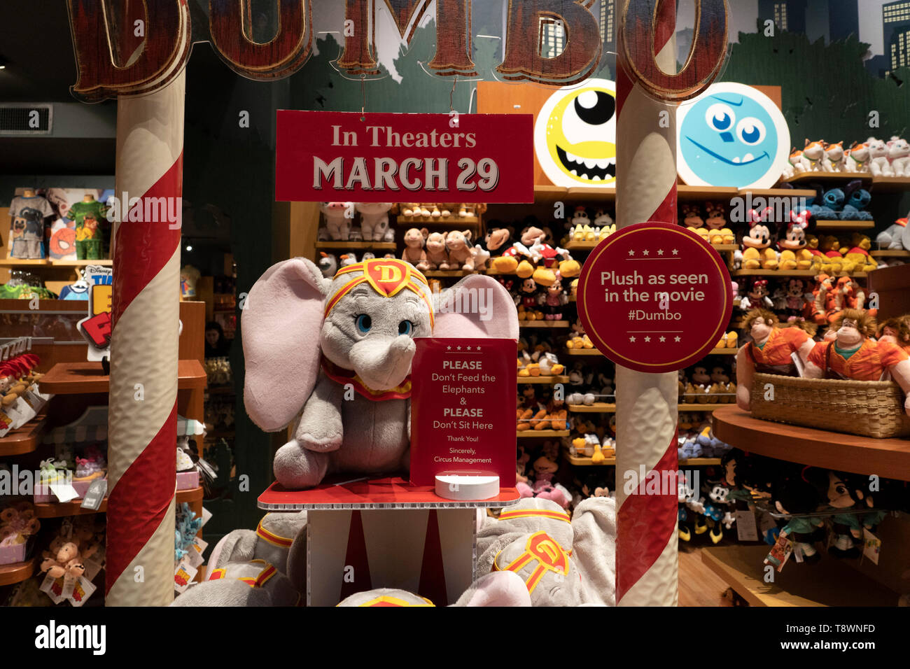 NEW YORK - USA MAY 4 2019 - Disney Store in Times square full of ...