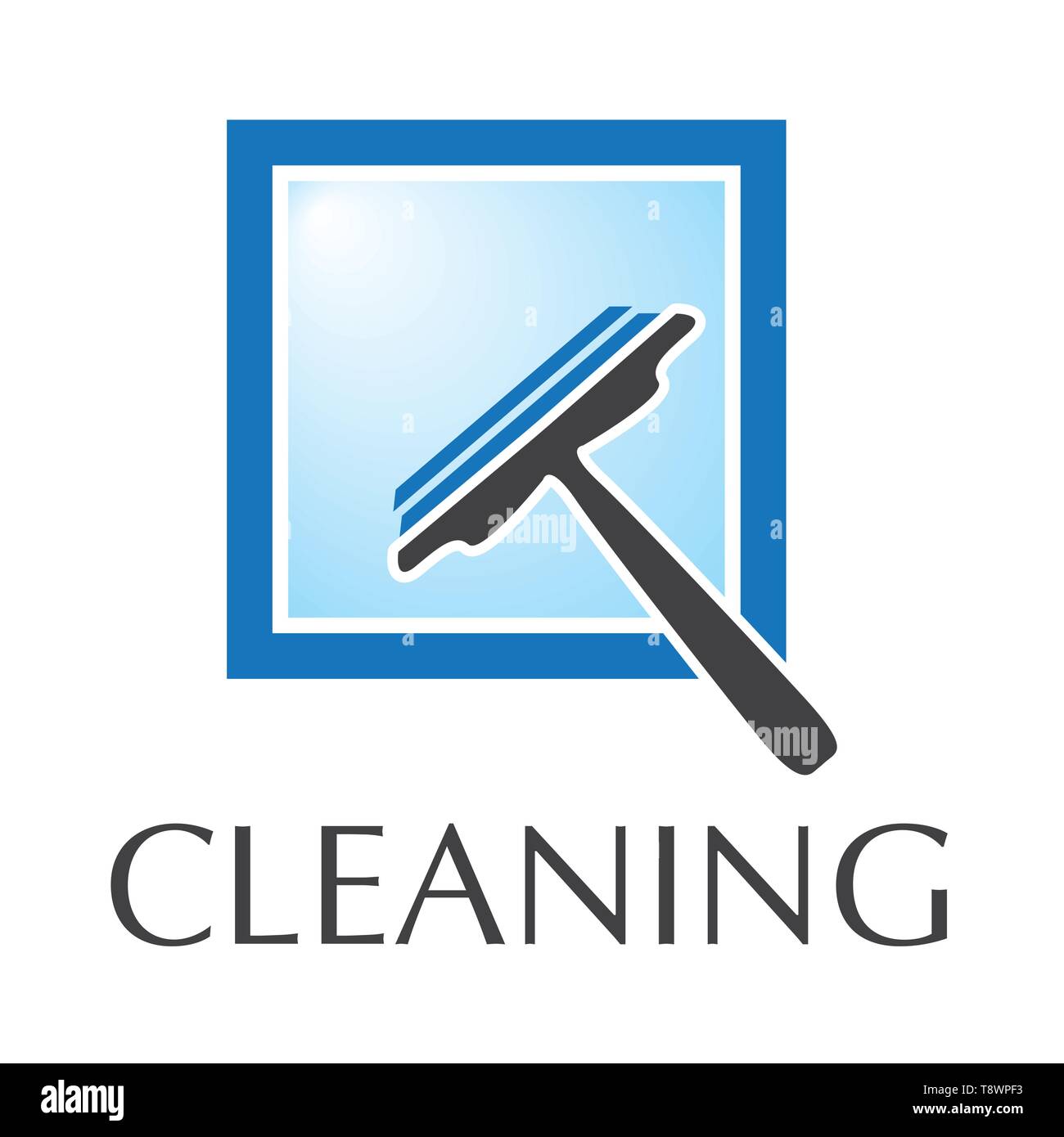 vector logo of cleaning service Stock Vector