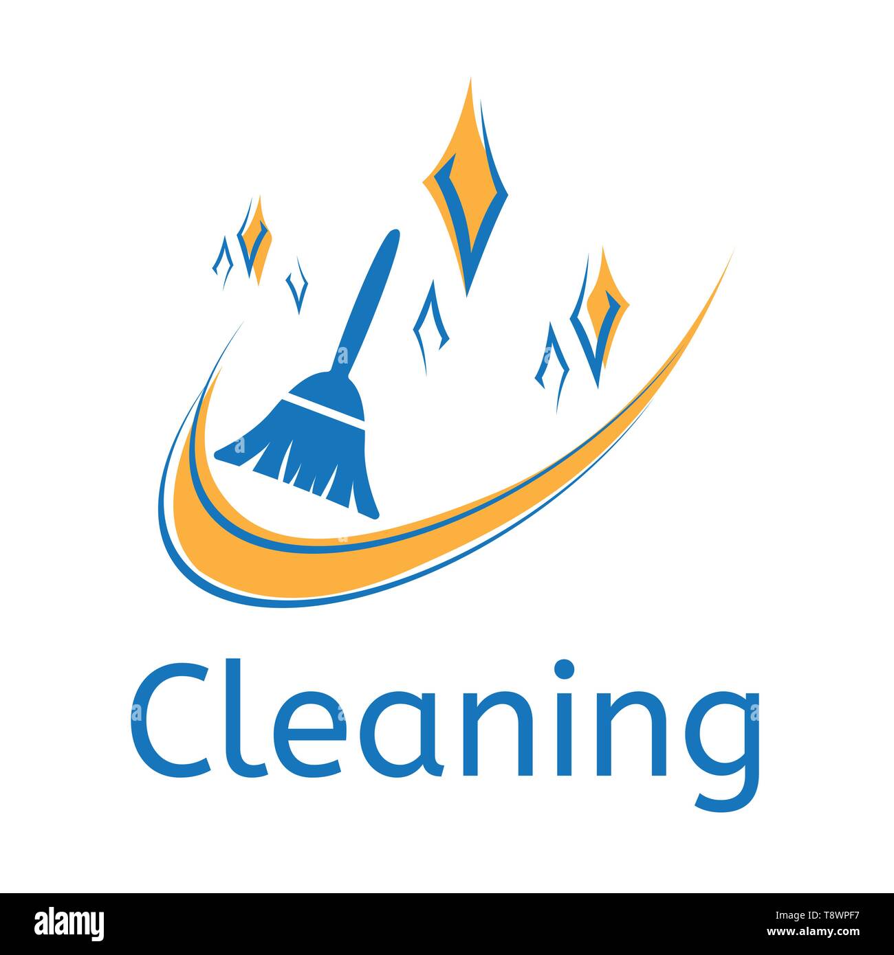 vector logo of cleaning service Stock Vector