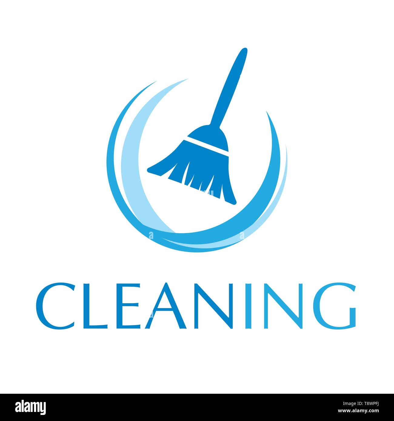 vector logo of cleaning service Stock Vector