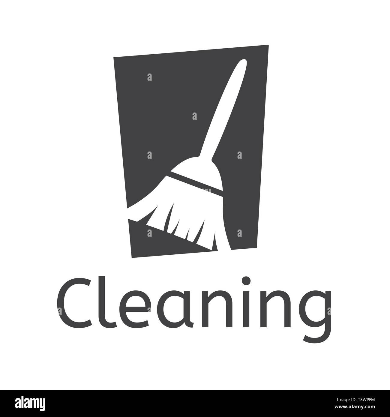 vector logo of cleaning service Stock Vector
