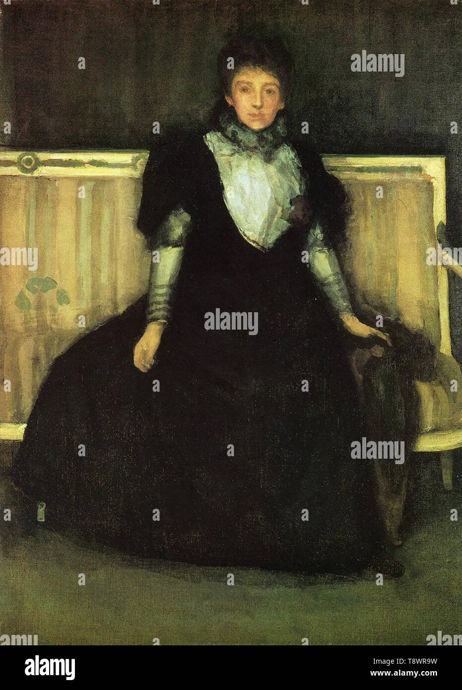 James Abbott Mcneill Whistler  - Green Violet Portrait Mrs Walter Sickert 1886 Stock Photo