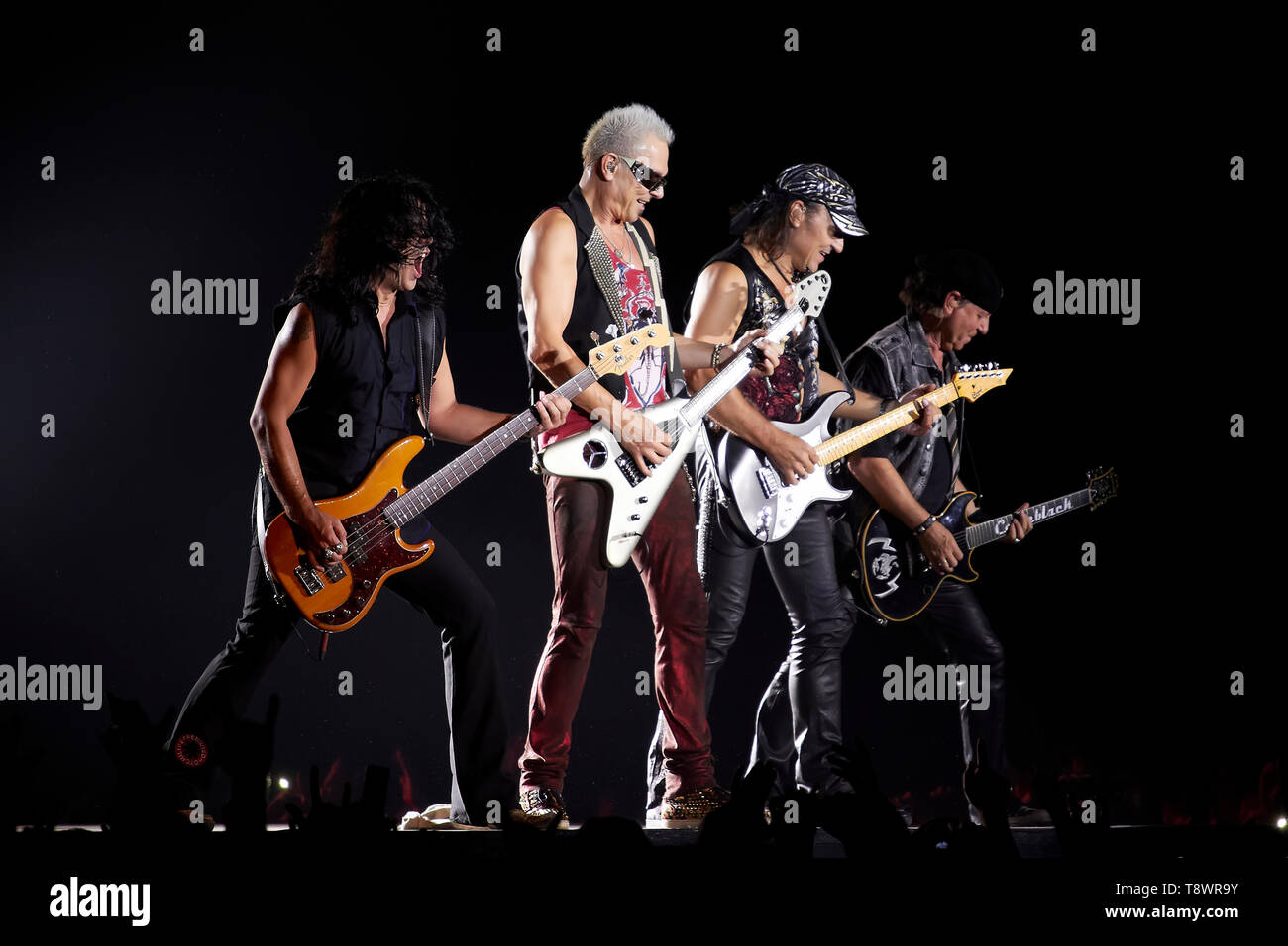 Scorpions band performing live at stadium Stock Photo - Alamy