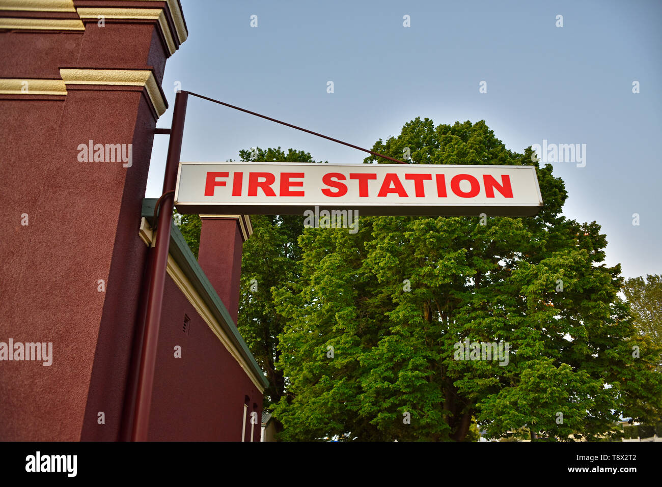 glen innes fire station in northern new south wales, australia Stock Photo