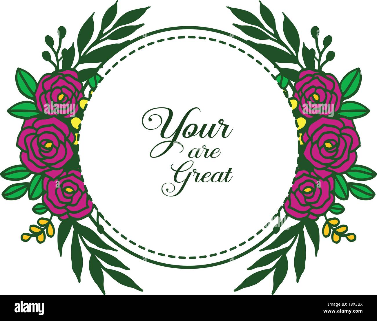 Vector illustration invitation card your are great with various pattern ...