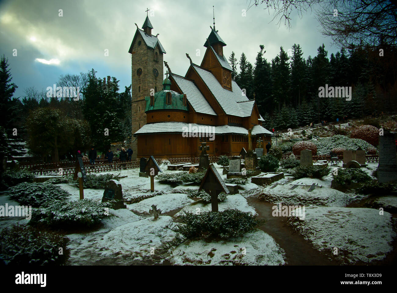 Wang church, Karpacz Poland Stock Photo