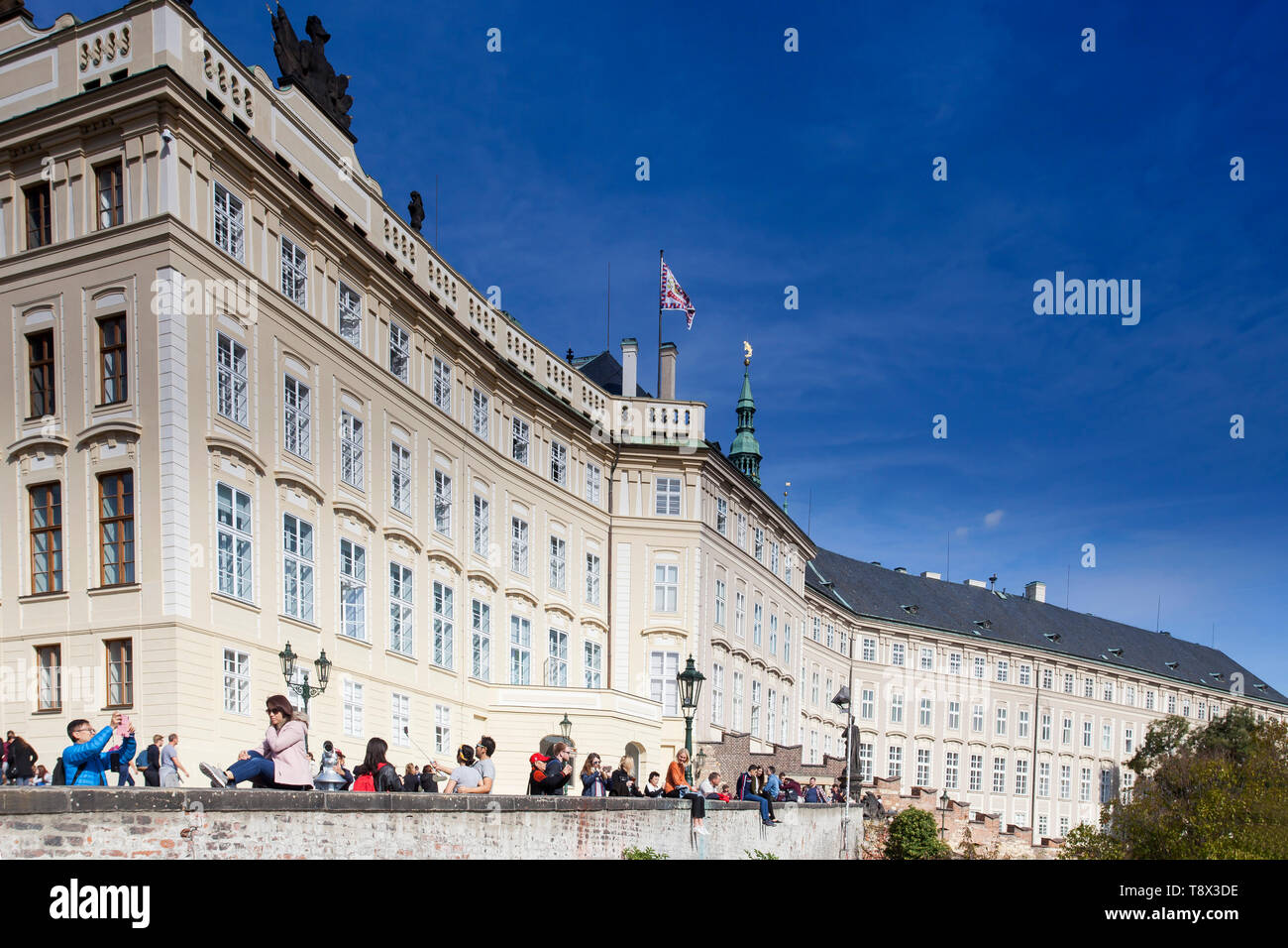 Prague Castle, Hradcin, Prague, Bohemia, Czech Republic, Europe Stock Photo
