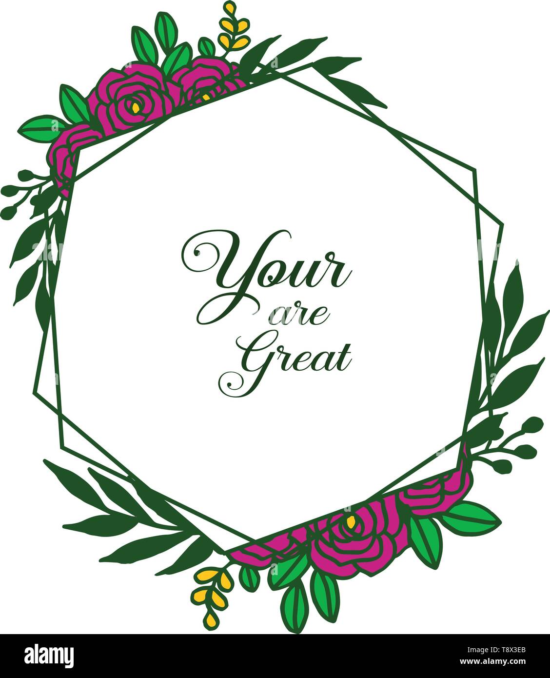 Vector illustration invitation card your are great with various pattern ...