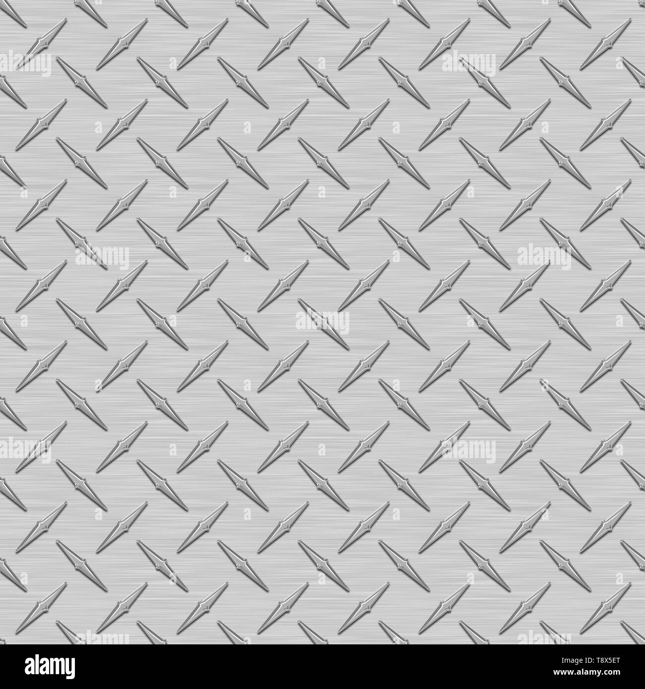 Gray Diamond Plate Metal Seamless Texture Tile Stock Photo Alamy