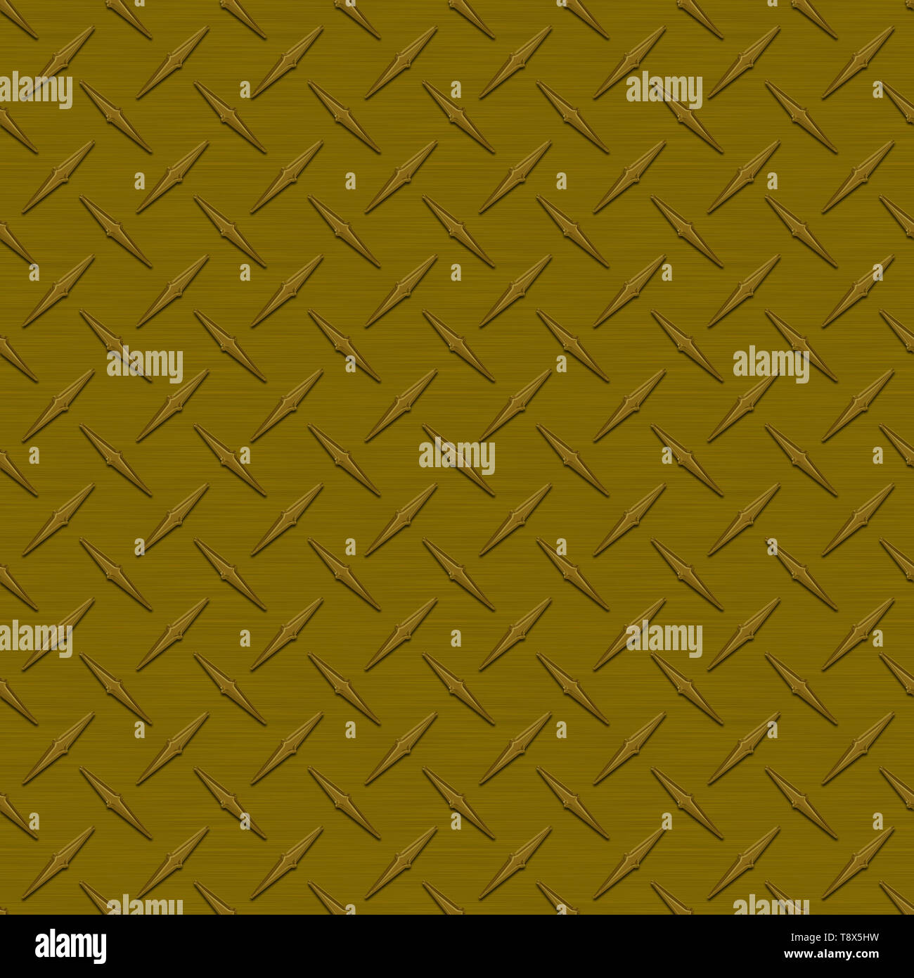 Bronze Diamond Plate Metal Seamless Texture Tile Stock Photo