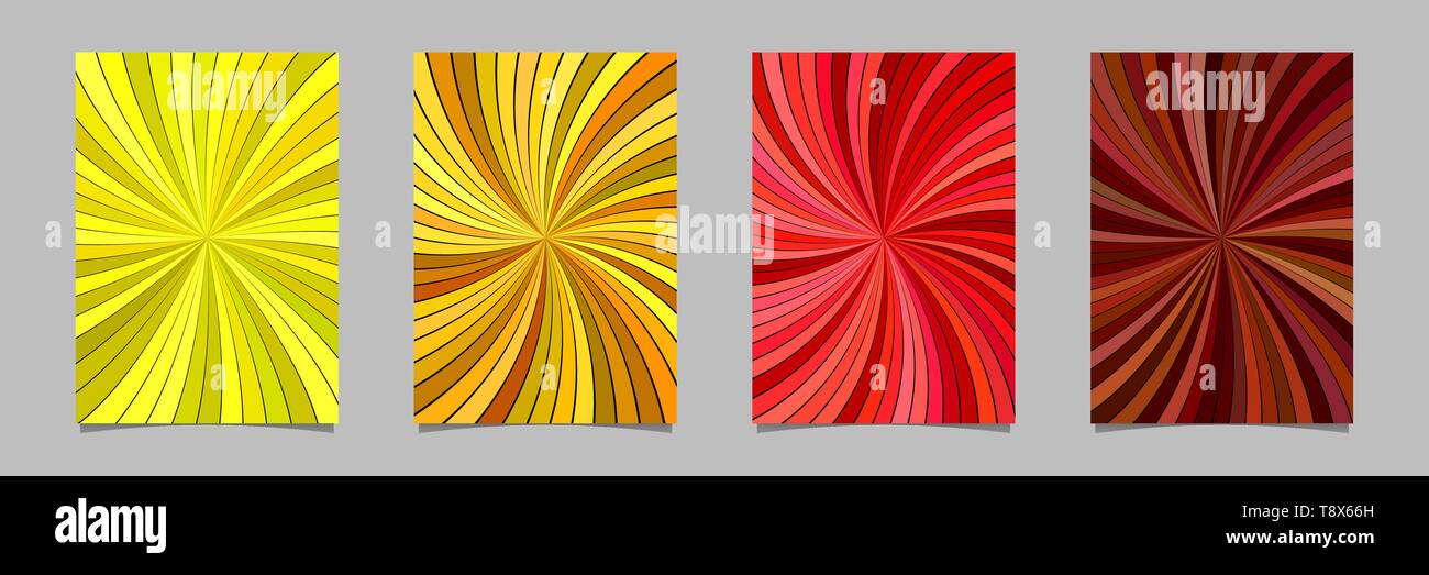 Abstract hypnotic spiral ray burst stripe pattern brochure background ...