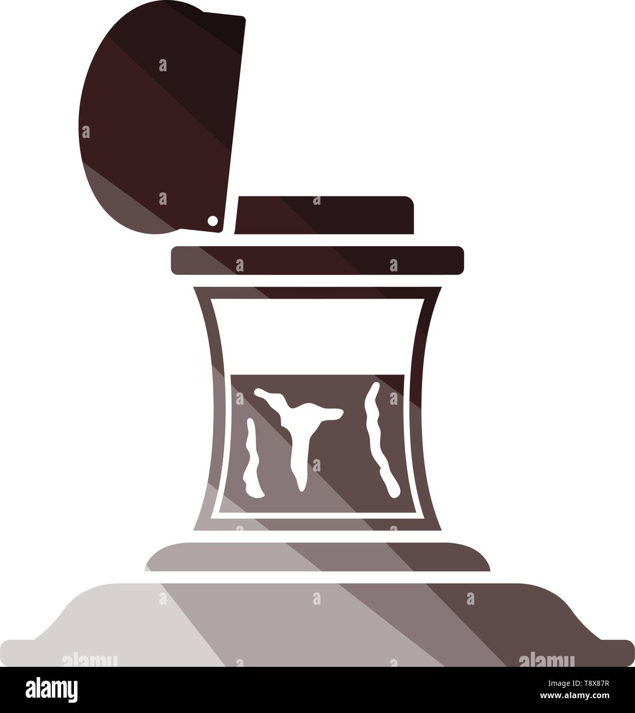 Inkstand Icon. Flat Color Ladder Design. Vector Illustration Stock ...