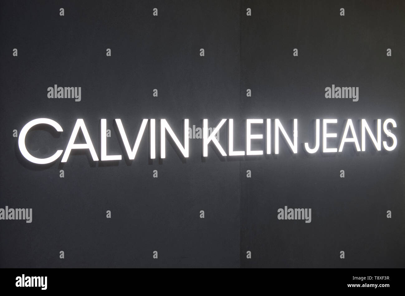 Calvin klein shop sign hi-res stock photography and images - Alamy