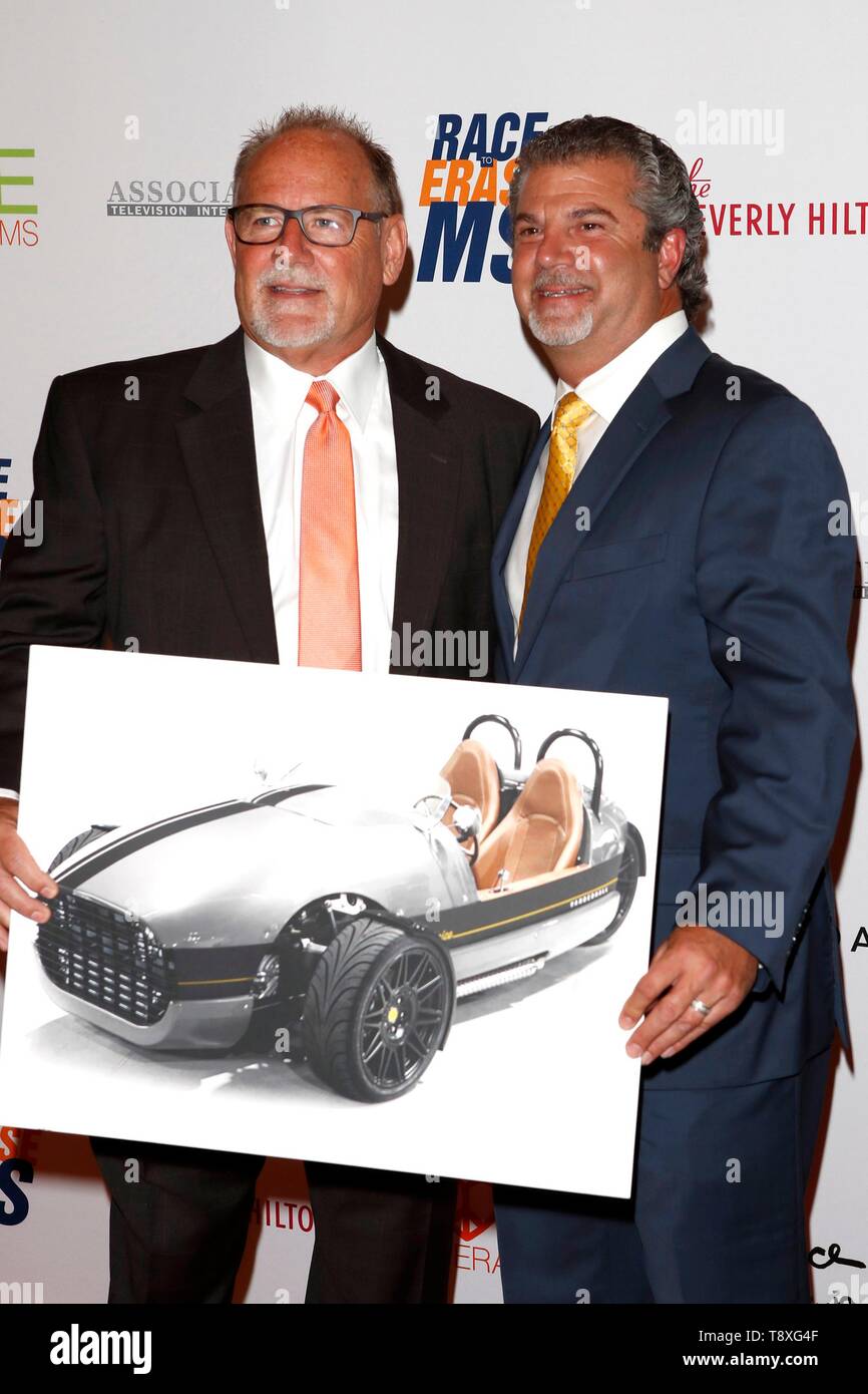 Beverly Hills, CA. 10th May, 2019. Jeff Whaley, Jerome Vassallo, Vanderhall at arrivals for 26th Annual Race to Erase MS Gala, The Beverly Hilton, Beverly Hills, CA May 10, 2019. Credit: Priscilla Grant/Everett Collection/Alamy Live News Stock Photo
