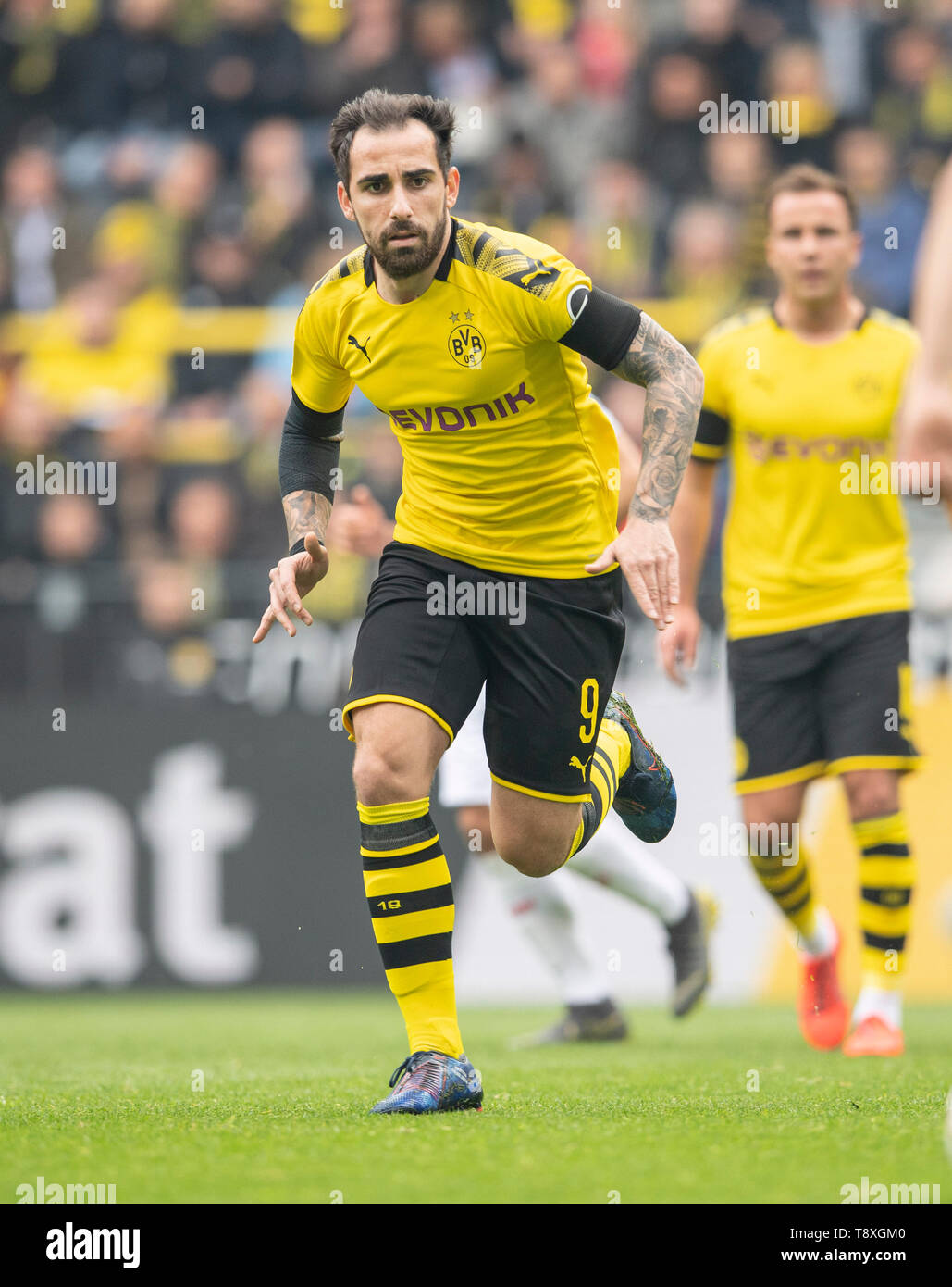 Dortmund Deutschland 11th May 2019 Paco Alcacer Do Soccer 1 Bundesliga 33 Matchday Borussia Dortmund Do Fortuna Dusseldorf D 3 2 11 05 2019 In Dortmund Germany Dfl Regulations Prohibit Any Use Of Photographs As