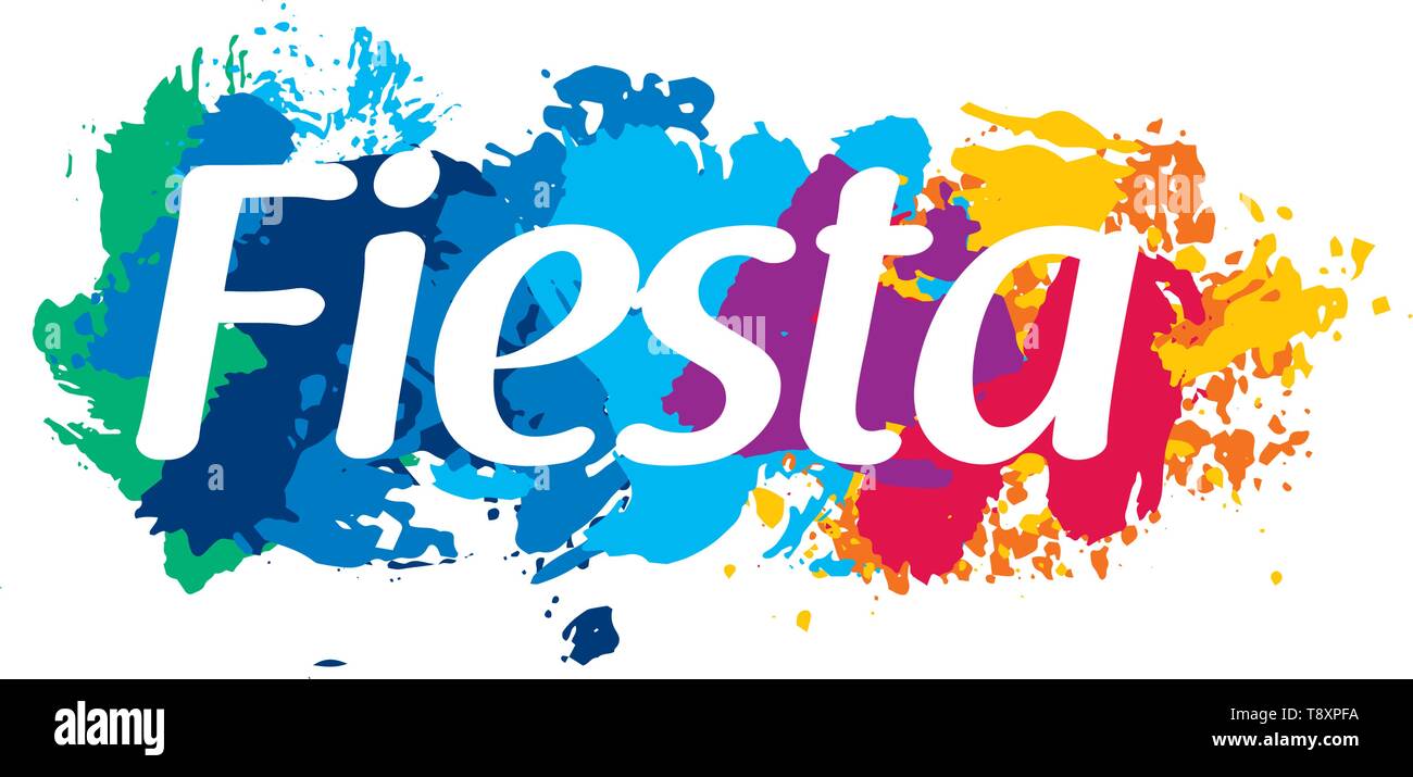 Abstract logo for the Fiesta. Vector illustration Stock Vector